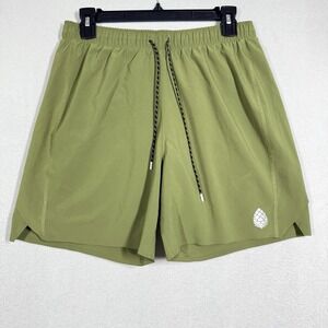 Stio Shorts Mens Medium Terral Running Trail Lined Green 6" Lightweight Hiking